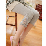 Women's Candy Color Stretchable 3/4th Leggings