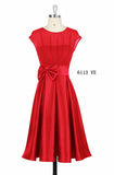 Knee Length Short Satin Vestidos / Sexy Women Cocktail Dresses